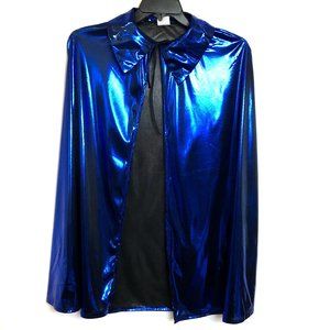 CAPE Royal Blue Shiny Lame’ 32” Super Hero  Fairy Cape  Unisex